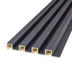 Рейка декоративна WPC стінова 3000х160х23мм Чорна SW-00001861