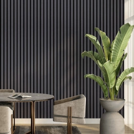 Рейка декоративна WPC стінова 3000х160х23мм Чорна SW-00001861