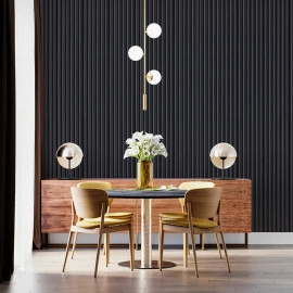 Рейка декоративна WPC стінова 3000х150х9мм Антрацит SW-00001869