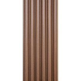 Рейка декоративна WPC кругла стінова 3000х152х15мм Каштан SW-00001872