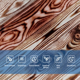 Панель стінова 700х700х3мм Червоне дерево SW-00001896