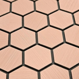 Самоклеюча алюмінієва плитка 300х300х3мм Золоті соти SW-00001924