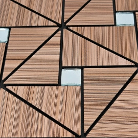 Самоклеюча алюмінієва плитка 300х300х3мм Бронза SW-00001927