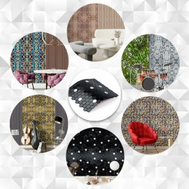 Самоклеюча алюмінієва плитка 300х300х3мм Чорна мозаїка SW-00001929