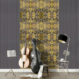 Самоклеюча алюмінієва плитка 300х300х3мм Луска SW-00001931