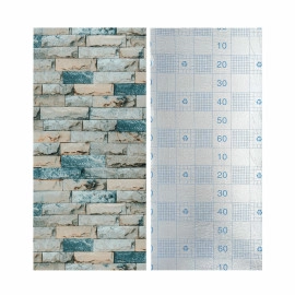 Самоклеючі шпалери 2800х500х1,5мм Бірюзова катеринославська цегла (D) SW-00001943
