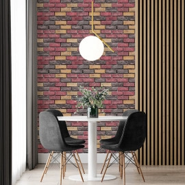 Самоклеючі шпалери 2800х500х1,5мм Червона екатериновлавська цегла (D) SW-00001944