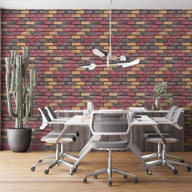 Самоклеючі шпалери 2800х500х1,5мм Червона екатериновлавська цегла (D) SW-00001944