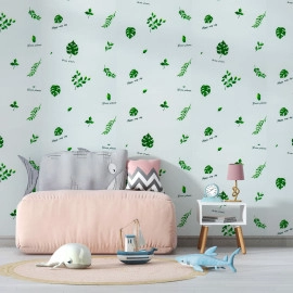 Самоклеючі шпалери 2800х500х1,5мм Листочки (D) SW-00001945