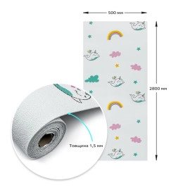 Самоклеючі шпалери 2800х500х1,5мм Єдиноріжки (D) SW-00001946