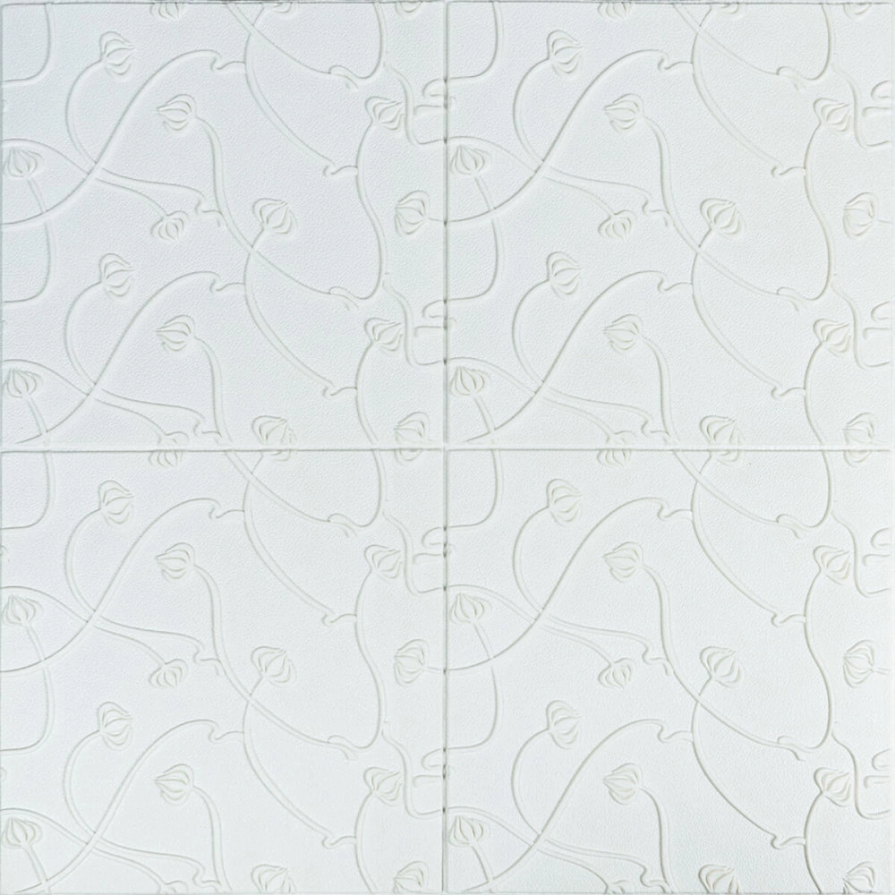 Панель 3D WHITE 700*700*6mm (D) SW-00001958