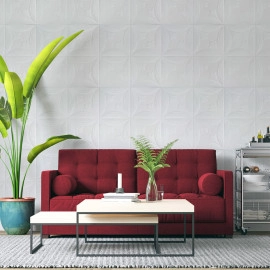 Панель 3D 700х700х6мм Білий SW-00001959