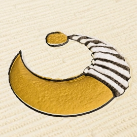 Панель стінова 3D 700х700х4мм Зірки та місяці на бежевому фоні SW-00001971