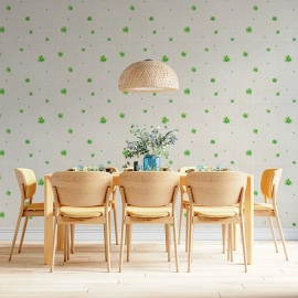 Панель стінова 3D 700х700х4мм Зелені квіти SW-00001976