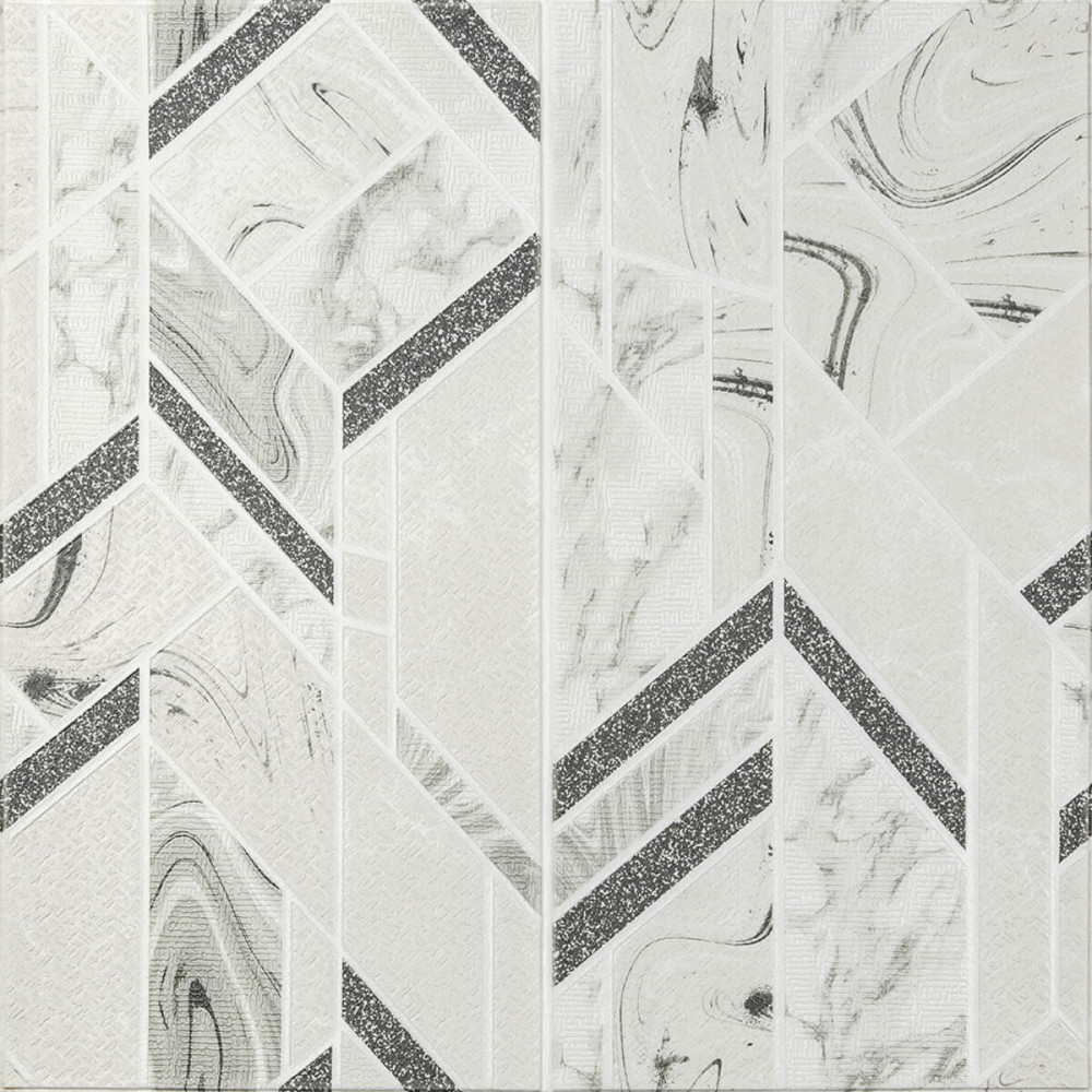 Панель стінова 3D 680х680х4мм Абстракція сіра SW-00001990