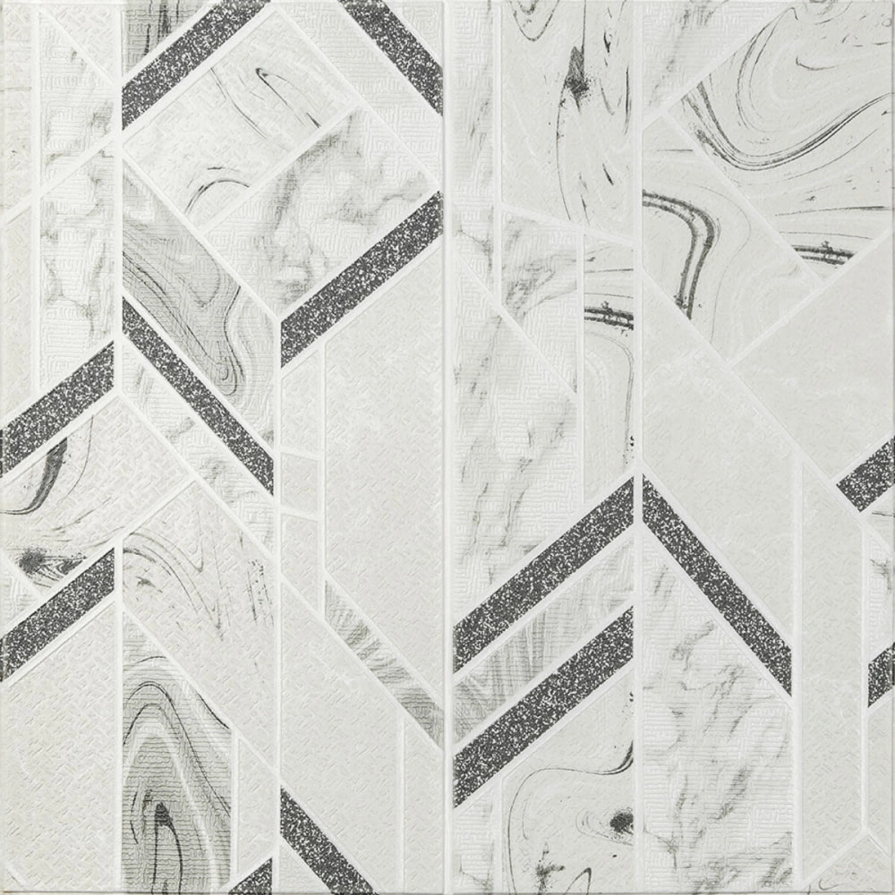 Панель стінова 3D 680х680х4мм Абстракція сіра SW-00001990