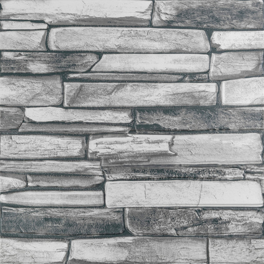 Панель стінова 3D 680х680х4мм Сірий сланець SW-00002003