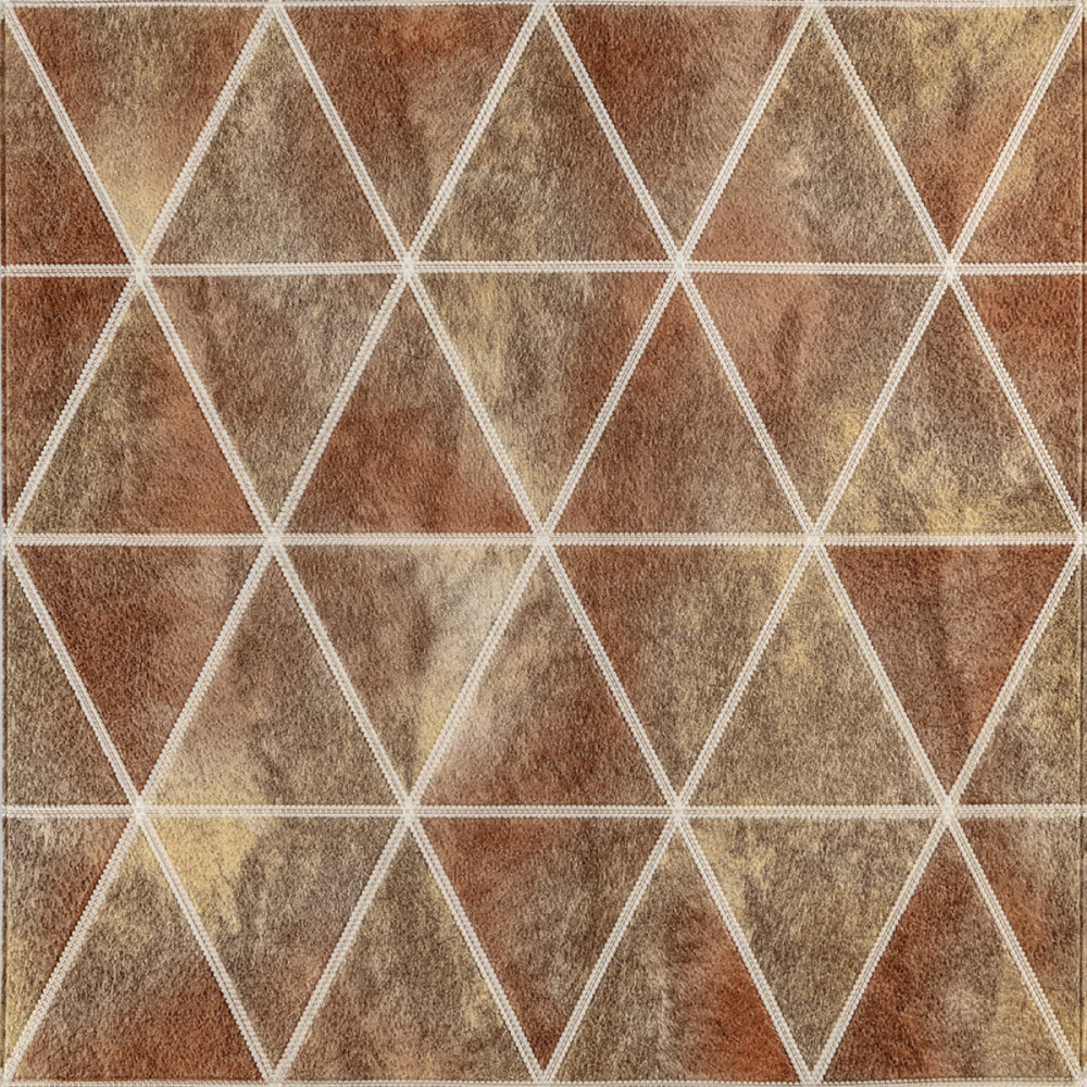 Панель стінова 3D 700х700х4мм Ромби коричневі вінтаж SW-00002007