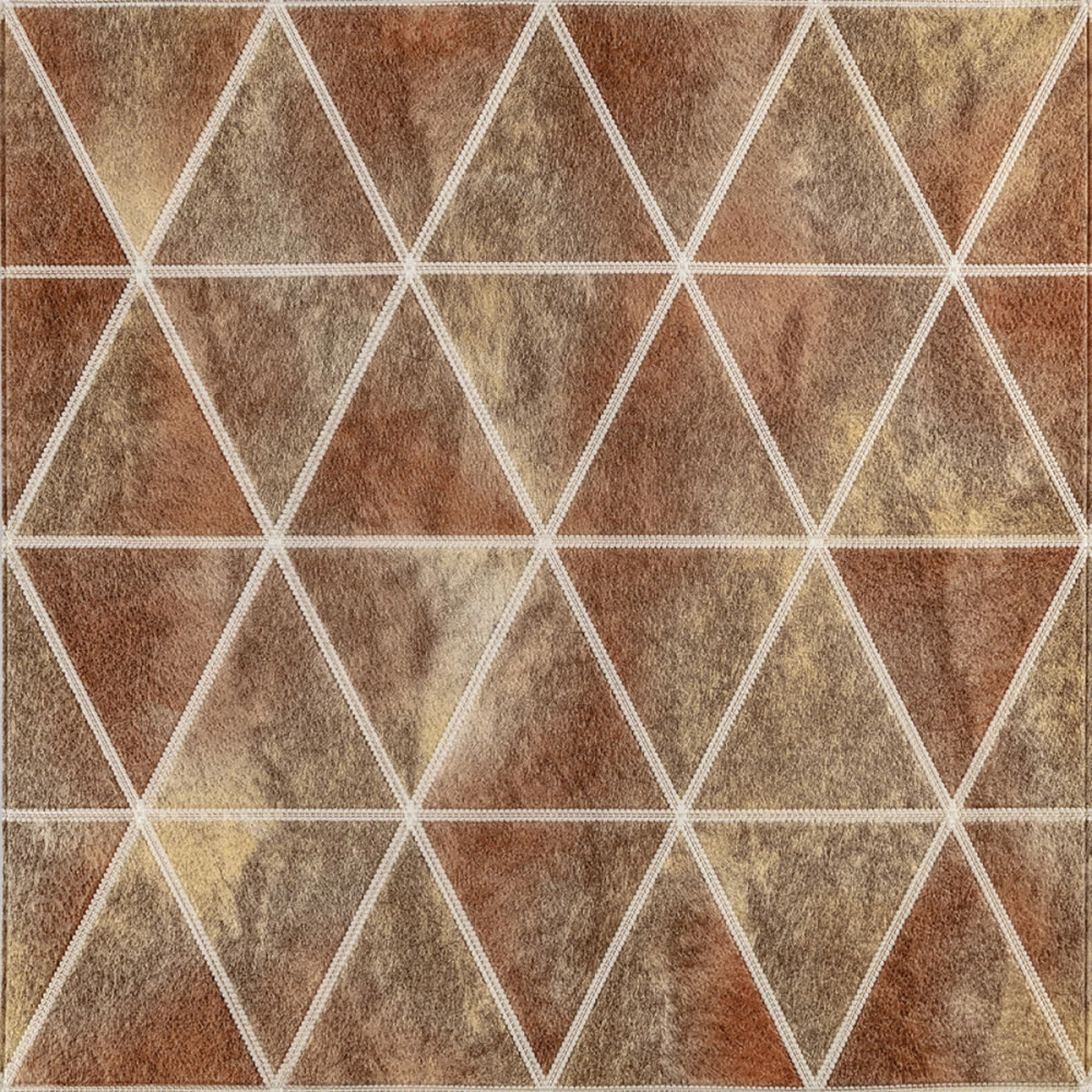 Панель стінова 3D 700х700х4мм Ромби коричневі вінтаж SW-00002007