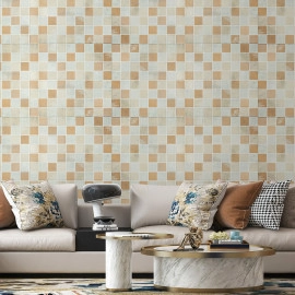 Панель стінова 3D 700х700х4мм Мозаїка бежева SW-00002011