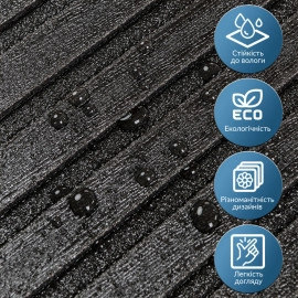 Панель-рейка в рулоні 2900х350х6мм Чорний SW-00002070