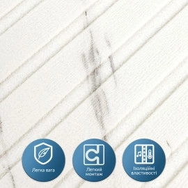 Панель-рейка в рулоні 2900х350х6мм Мармур SW-00002075