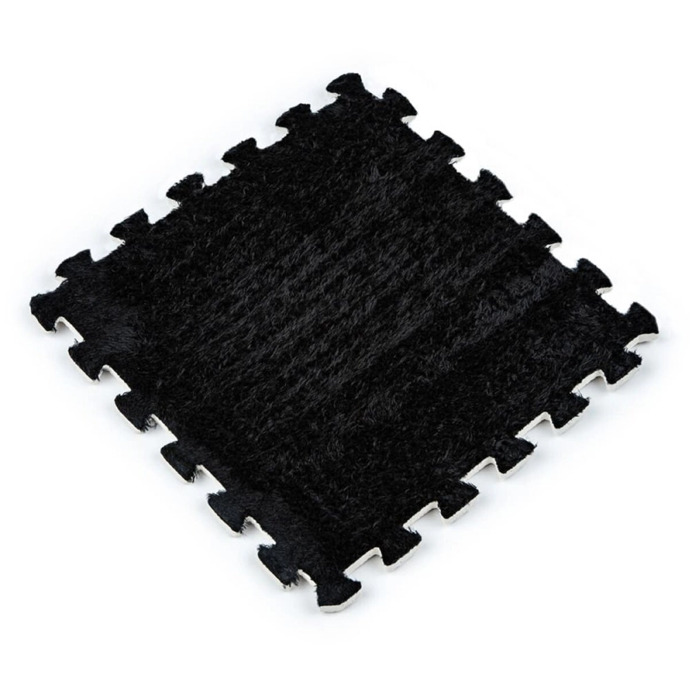 Підлога-пазл плюшевий 30х30х1см Чорний (D) SW-00002078