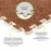Підлога-пазл плюшевий 30х30х1см Коричневий (D) SW-00002082