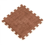 Підлога-пазл плюшевий 30х30х1см Коричневий (D) SW-00002082