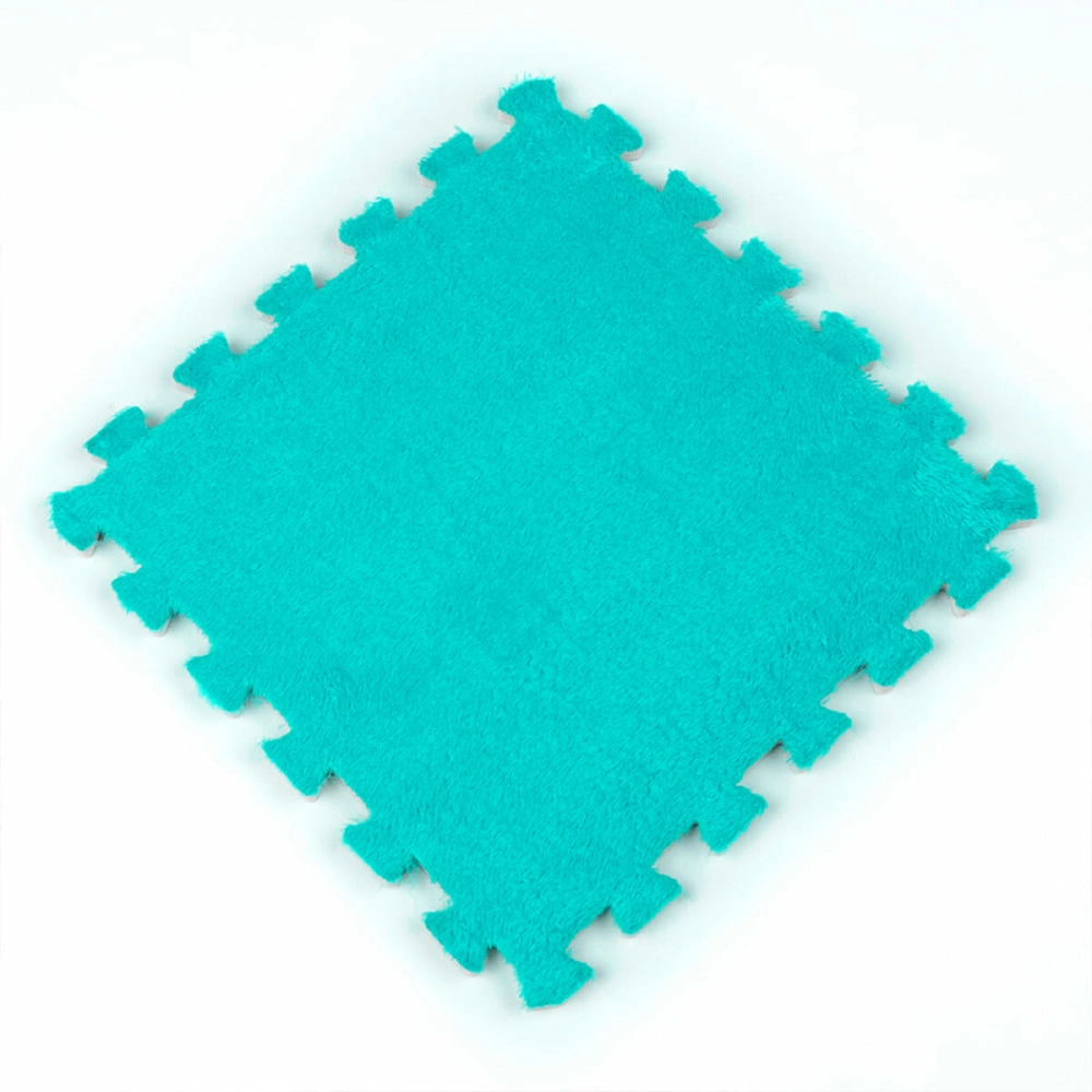 Підлога-пазл плюшевий 30х30х1см М'ятний SW-00002088