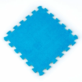 Підлога-пазл плюшевий БЛАКИТНИЙ 30*30*1cm (D) SW-00002090