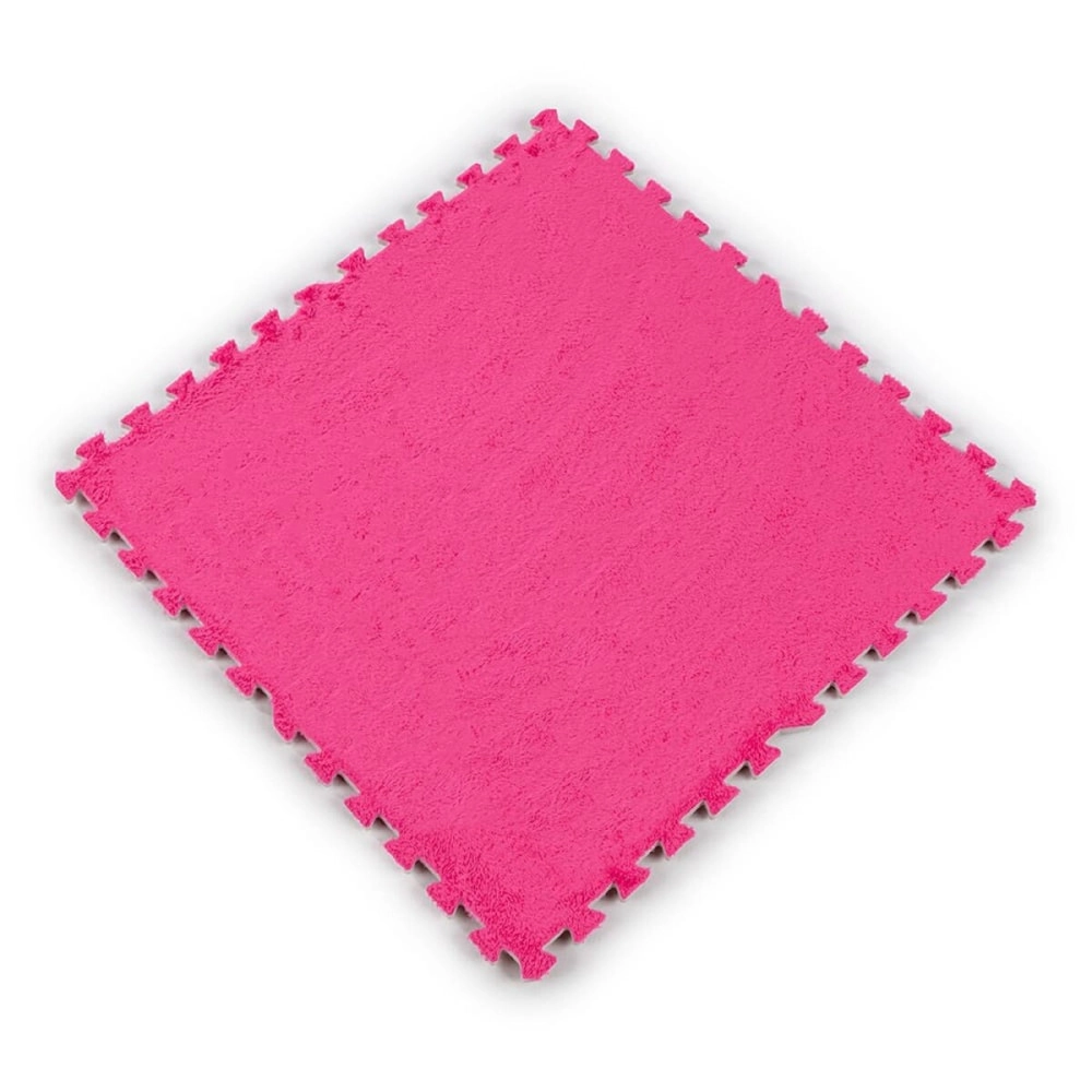 Підлога-пазл плюшевий 60х60х1см Рожевий (D) SW-00002093