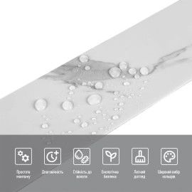 Плінтус вініловий самоклеючий 5000х100х2мм Глянцсовий (D) SW-00002117