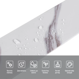 Плінтус вініловий самоклеючий 5000х100х2мм Глянцсовий (D) SW-00002119