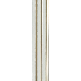 Рейка декоративна PS 2900х120х12мм Під білу шкіру із золотом SW-00002130