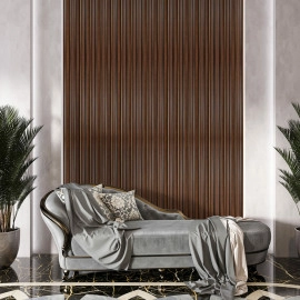 Рейка декоративна PS 2900х120х12мм Темний горіх із золотом SW-00002131-