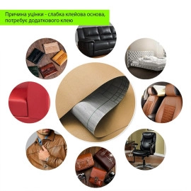 Уцінка Самоклеюча екошкіра в рулоні 1.37х1м х 0.5мм Пісочний SW-00002170