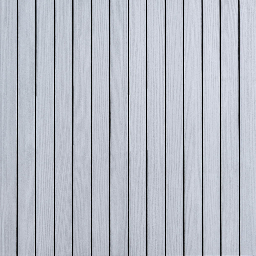 Покриття вінілове самоклеюче 3D рейки 600х600х2,8мм Білий графіт SW-00002193