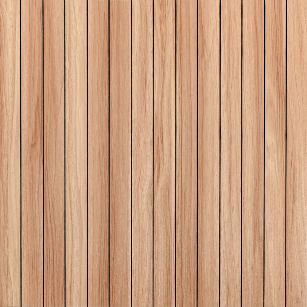 Покриття вінілове самоклеюче 3D рейки 600х600х2,8мм Тік золотистий SW-00002203