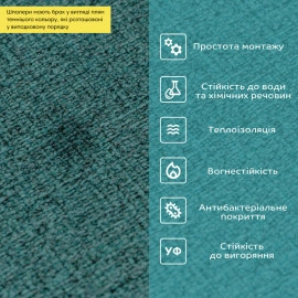 Уцінка Самоклеючі шпалери 2800х500х2мм Темно-зелений (D) SW-00002225