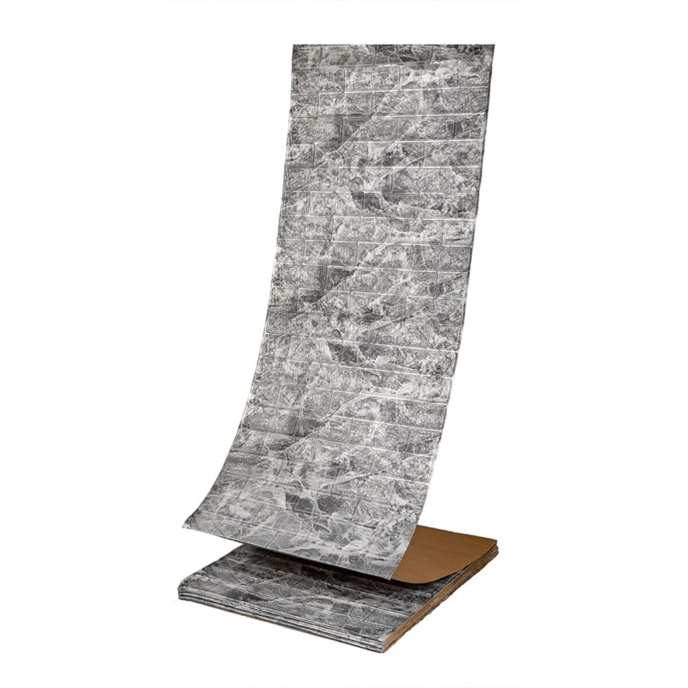 R061-2-20 Панель стінова у рулоні 3D 700х19600х2мм Мармур Чорний (D) SW-00002279