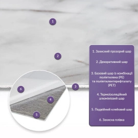 Самоклеюча стінова PET плитка 600х300х2мм SW-00002327