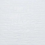 Самоклеюча декоративна 3D панель Камінь біла рвана цегла 700х770х5мм (155) SW-00000484