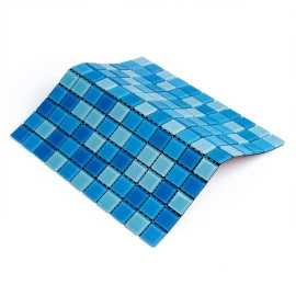 Мозаїка з декоративного скла 298х298х4,5мм Блакитна SW-00002354