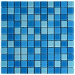 Мозаїка з декоративного скла 298х298х4,5мм Блакитна SW-00002354