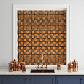 Мозаїка з декоративного скла 298х298х4,5мм Оранж SW-00002360