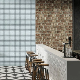 Мозаїка з декоративного скла 298х298х4,5мм Біла SW-00002364