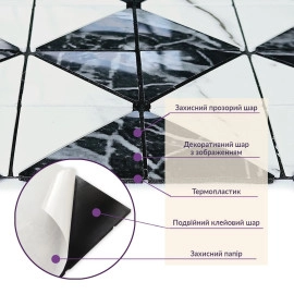 Самоклеюча PET мозаїка 300х300х4мм SW-00002450