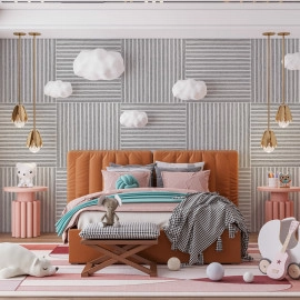 Панель-рейка 680х670х5мм Біло-срібний SW-00002531