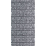 R017-2 Панель стінова в рулоні 3D 700мм*3,08м*2мм сіра цегла (D) SW-00002535